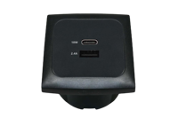 C-Line USB A+C Laad Element