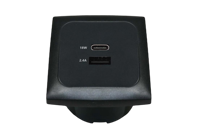 C-Line USB A+C Laad Element