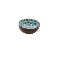 KOKOSNOOT KOM PARELMOER BOLLEN (BLAUW)