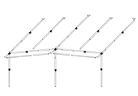 Frame Voortent President/Smaragd Staal Easygrip 25mm