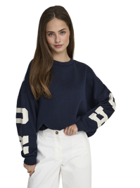 Sweat Back Print Sweater