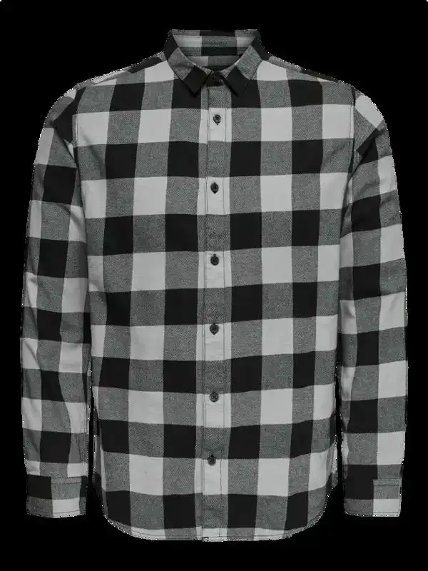 ONLY & SONS ONSGUDMUND LS CHECKED SHIRT NOOS Heren Overhemd - Maat XL