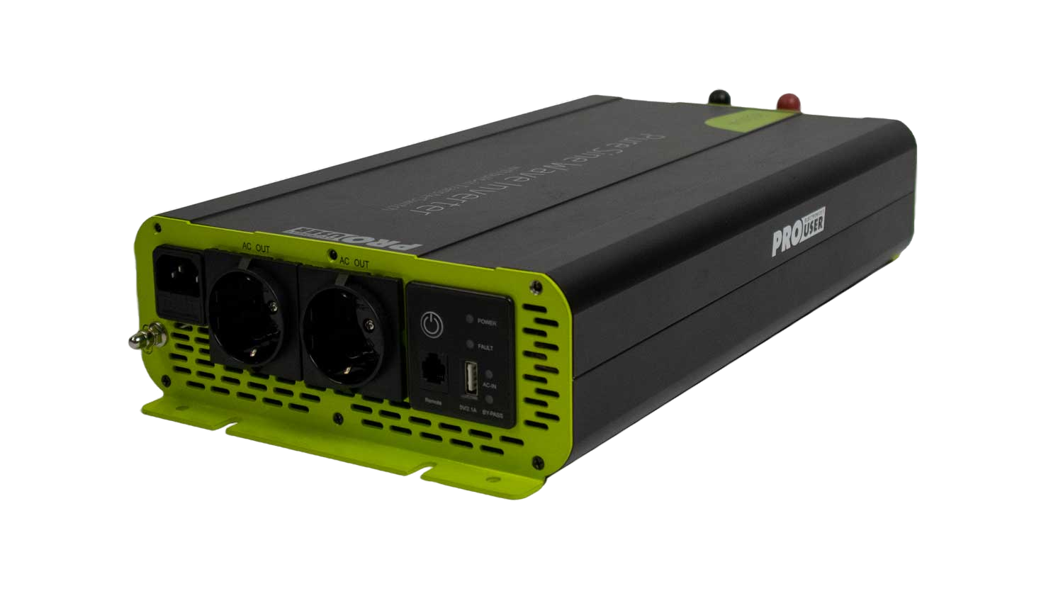 Sinus omvormer 2000W/4000W 230V/USB met AB en omschakelrelais