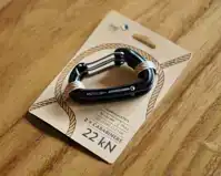 2X ALUMINIUM CARABINER 22KN