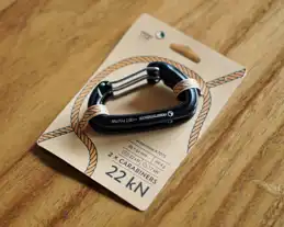 2X ALUMINIUM CARABINER 22KN