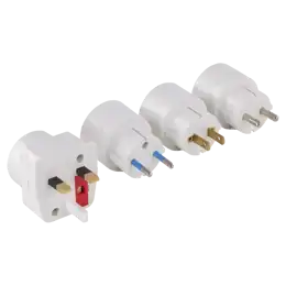 Reisstekker Set 4-delig