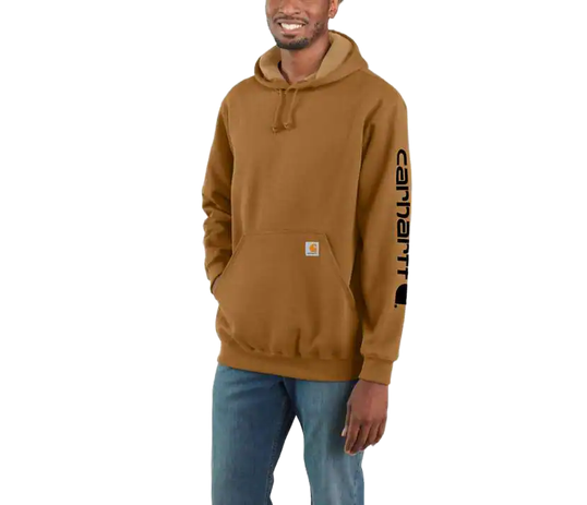 Sleeve Logo Hooded Sweatshirt