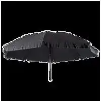 Parasol met knikarm Ø 200 cm (zwart)