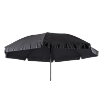 Parasol met knikarm Ø 200 cm (zwart)