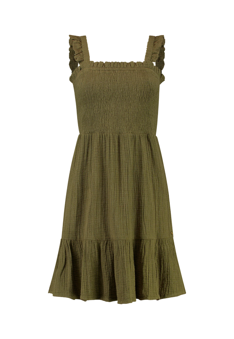 Bora-Bora Jurk Mousseline Waffle