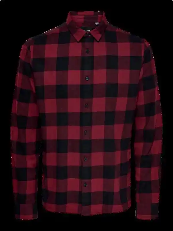 ONLY & SONS ONSGUDMUND LS CHECKED SHIRT NOOS Heren Overhemd - Maat L