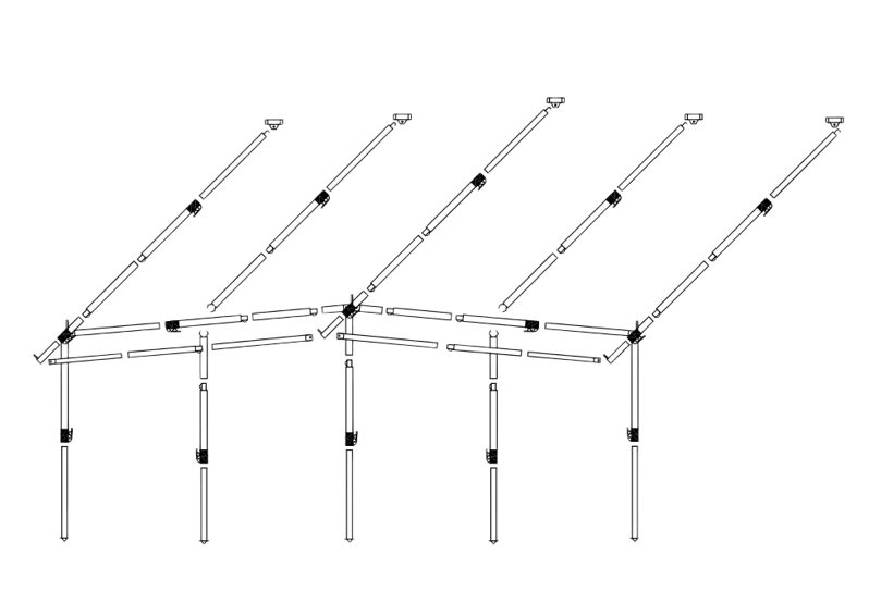 Frame Voortent President/Smaragd Staal Easygrip 28mm