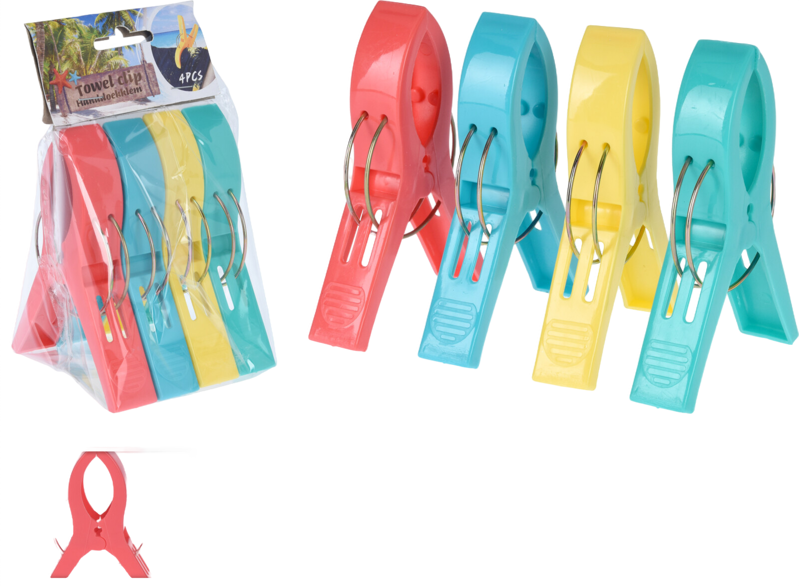 Handdoekklem 4 stuks