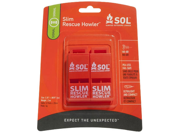 Signaalfluit Slim Rescue Howler 2 Stuks