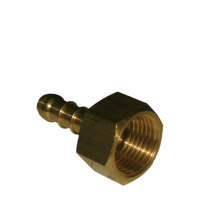 Slangpilaar 1/2 inch binnen messing