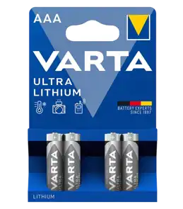 Ultra Lithium AAA 4-pack Batterijen