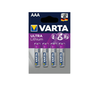 Ultra Lithium AAA 4-pack Batterijen