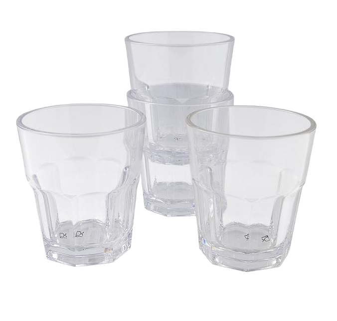 Bo-Camp Wijnglas recht 4 stuks 200ml