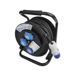 Kabelhaspel 25m Schuko en CEE