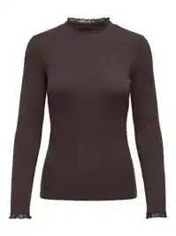 Leslie LS Lace Mix Top