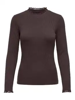 Leslie LS Lace Mix Top