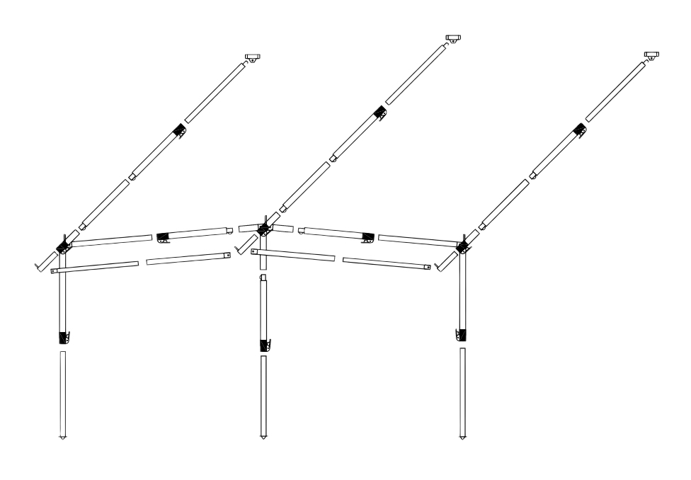 Frame Voortent President/Smaragd Aluminium 28mm