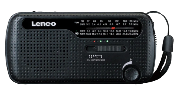 MCR-113BK Draagbare en Opwindbare Noodradio