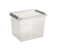 Q-line opbergbox 52L transp./metaal