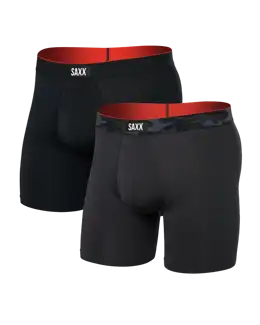 Multi Sport Mesh Boxer Brief Fly 2PK