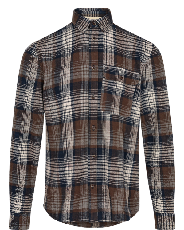 Leif Brushed Check Blouse