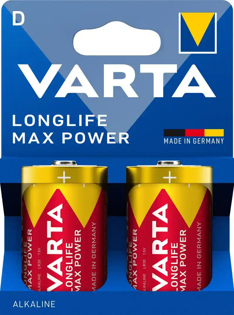 Longlife Max Power D 2-pack Batterijen