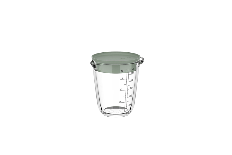 Maatbeker met Deksel Chef It Glas 500ml