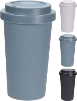 Drinkbeker met deksel 450ml