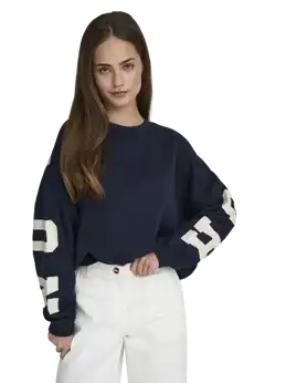 Sweat Back Print Sweater
