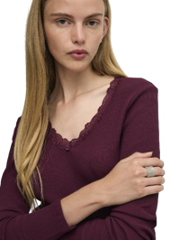 Sara Sharai L/S V-Neck Top Jrs