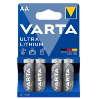 Ultra Lithium AA 4-pack Batterijen