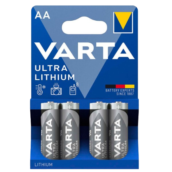Ultra Lithium AA 4-pack Batterijen