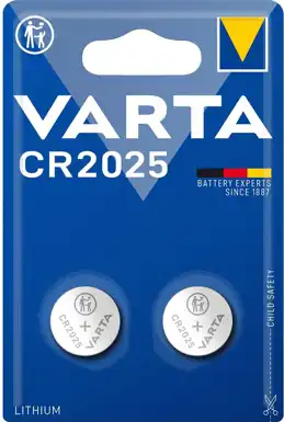CR2025 Lithium 2-pack Batterijen