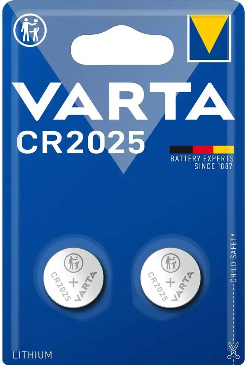 CR2025 Lithium 2-pack Batterijen