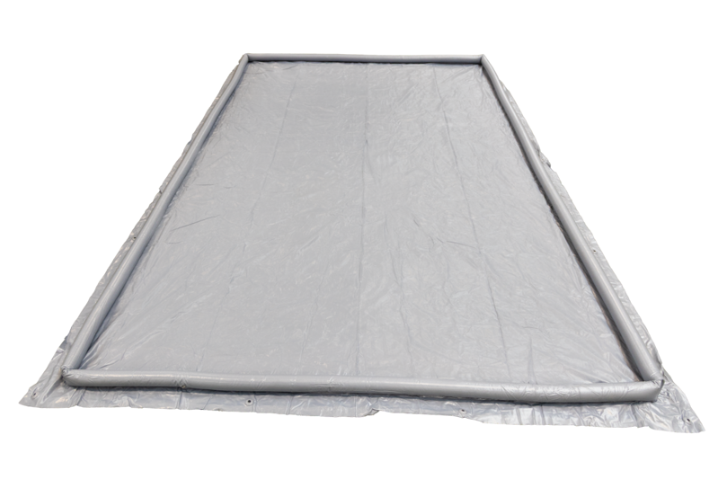 Grondzeil met opblaasbare rand 2,5 X 4,5 MTR