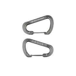ACCESSORY CARABINER SET LARGE - [2 PIECE]  (GREY)