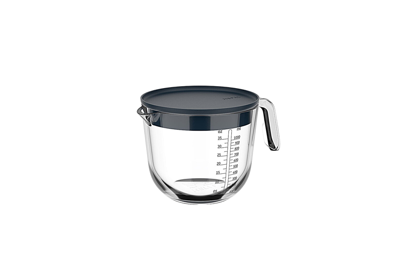 Maatbeker met Deksel Chef It Glas 1000ml