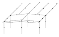 Frame Voortent Royal 350 De Luxe Staal Easygrip 28mm