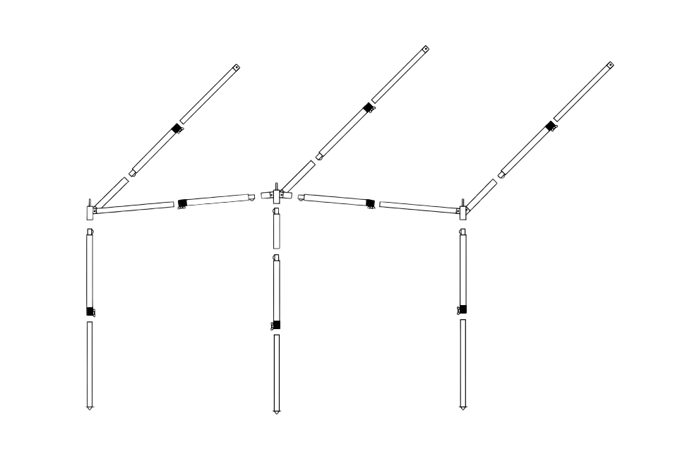 Frame Voortentluifel Palma/Locarno Plus Aluminium 25mm EasyGrip