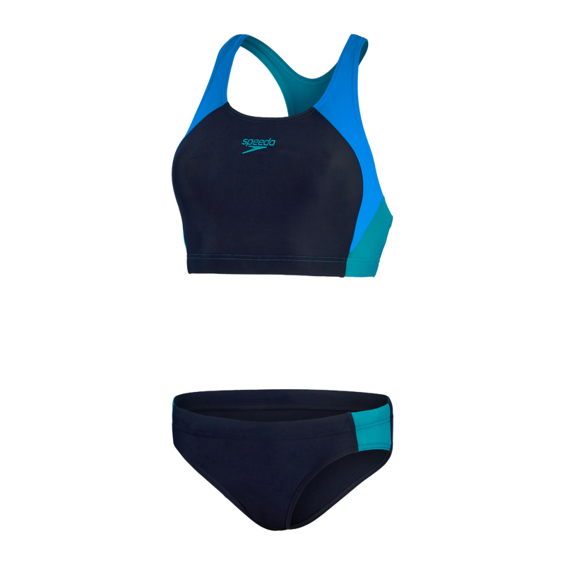 Colourblock Splice 2P Bikini