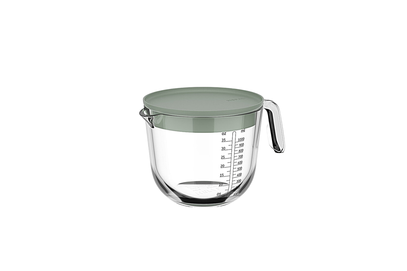 Maatbeker met Deksel Chef It Glas 1000ml