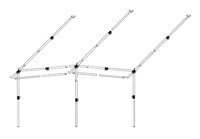 Frame Voortent President/Smaragd Staal Easygrip 28mm