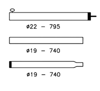 Tentstok aluminium 80-220cm