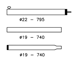 Tentstok aluminium 80-220cm