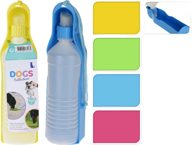 Drinkfles voor Honden met Houder